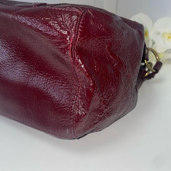 The Sak Deep Burgundy Patent Leather Shoulder Bag - Picture 6 of 10
